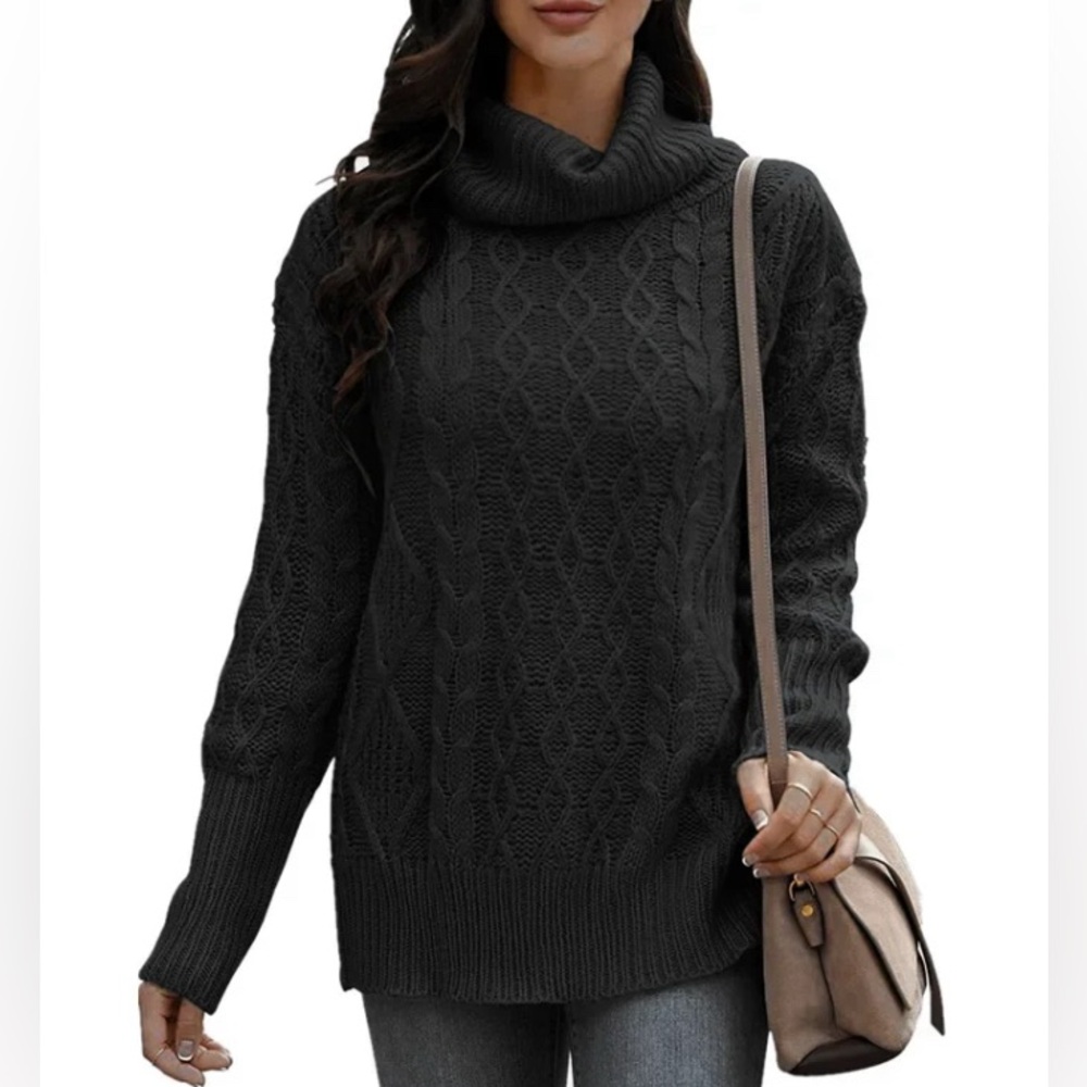 Women’s 89th & Madison Gray Cowl Neck Sweater, Size Large, Fall Wardrobe